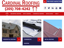 Tablet Screenshot of cardinal-roof.com